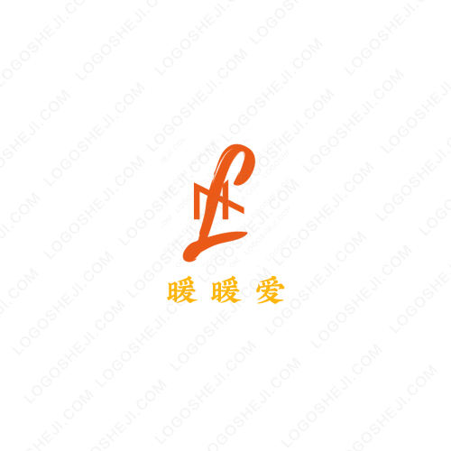 紅色筑夢logo設計