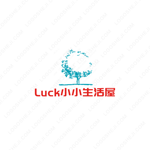 Luck小小生活屋logo設(shè)計(jì)