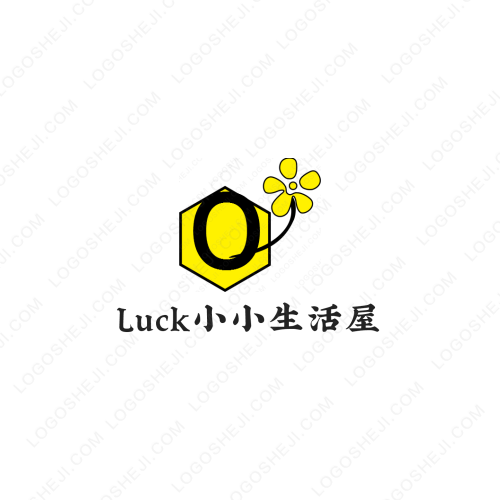 Luck小小生活屋logo設(shè)計(jì)