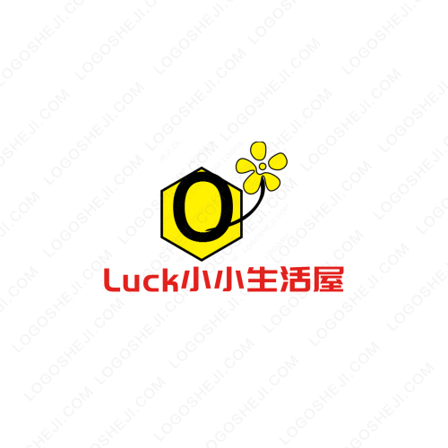 Luck小小生活屋logo設(shè)計(jì)