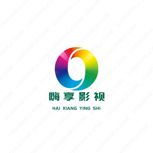 七彩葡萄logo設計