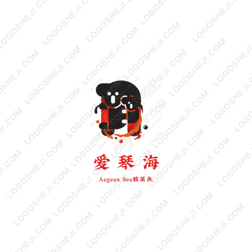 海水涌動logo設計