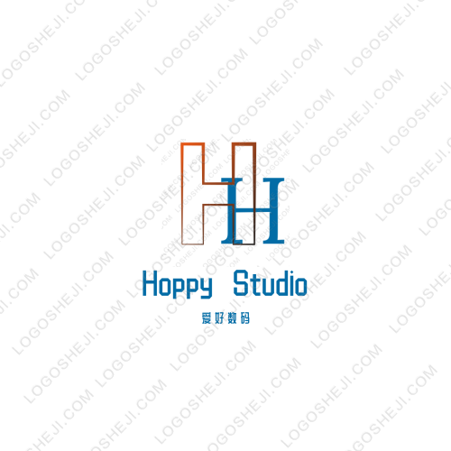 兔小白和兔小灰logo設計