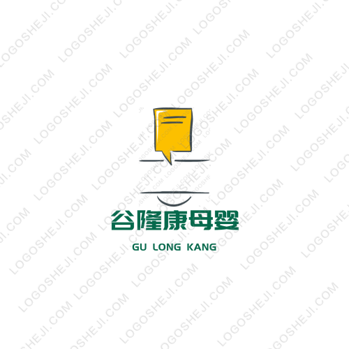 谷隆康母嬰logo設計