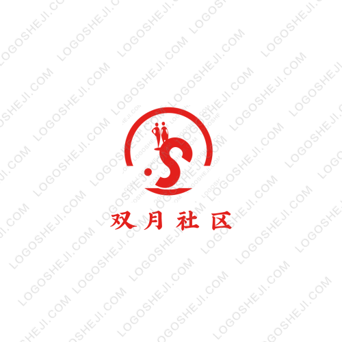 雙月社區logo設計
