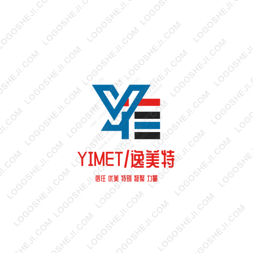 YIMET/逸美特logo設(shè)計(jì)
