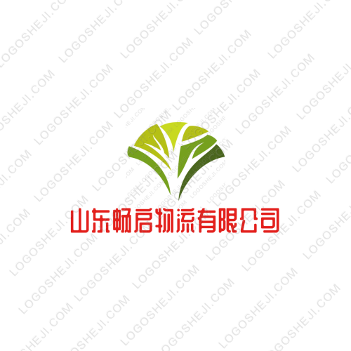 山東暢啟物流有限公司logo設計