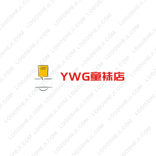 YWG童襪店logo設計