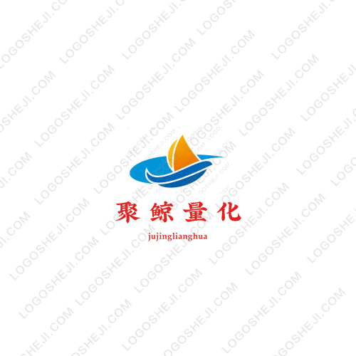 聚鯨量化logo設計