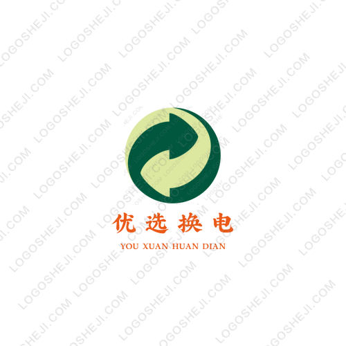 優選換電logo設計