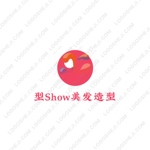 型Show美發造型logo設計