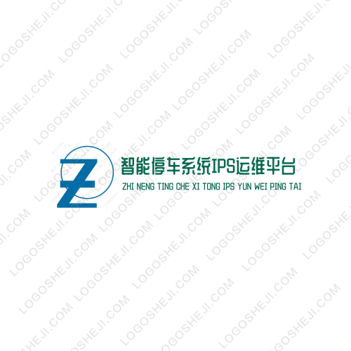 智能停車系統(tǒng)IPS運維平臺logo設(shè)計