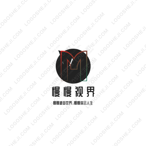 慢慢視界logo設計
