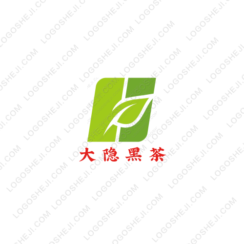 大隱黑茶logo設計