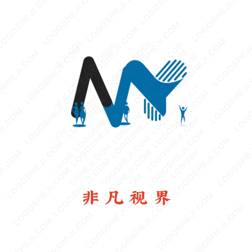 紅色筑夢logo設計