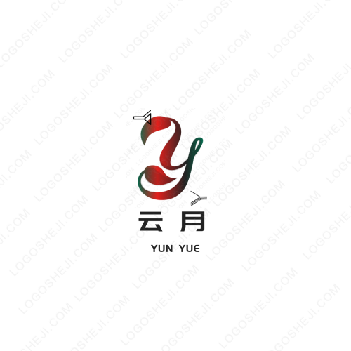 YOUYUE優玥logo設計