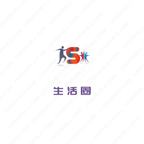 月亮戶外運動logo設計