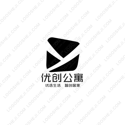 美好生活logo設計