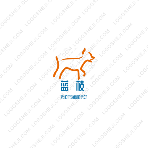 楚牧巴氏鮮奶店logo設(shè)計