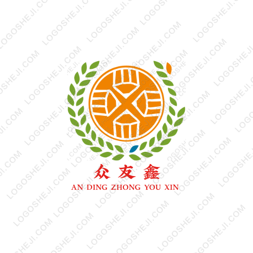 健生源五谷磨房logo設計