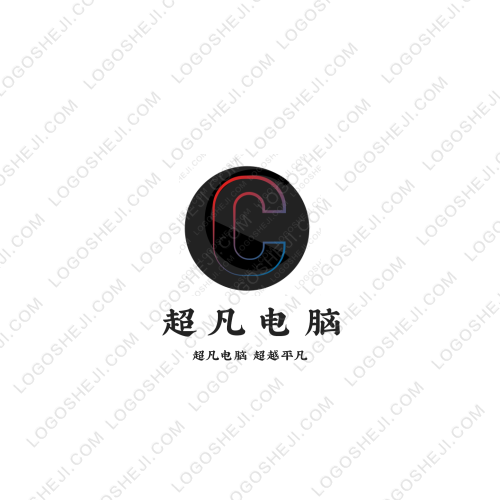 紅色筑夢logo設計