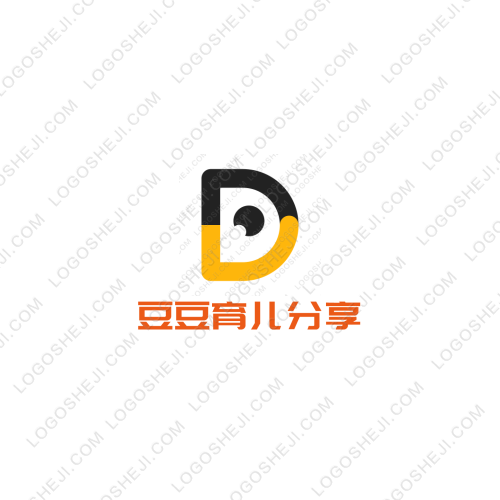 豆豆育兒分享logo設計