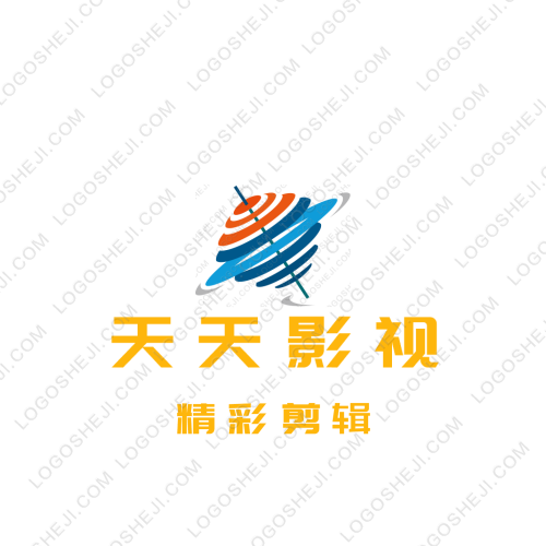 天天影視logo設計
