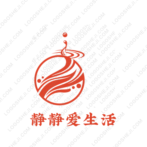 靜靜愛生活logo設計