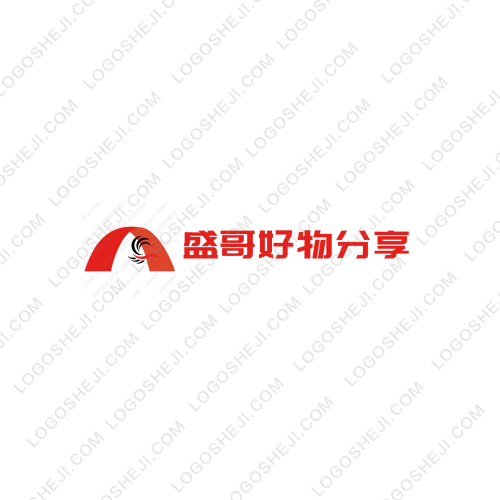 盛哥好物分享logo設計