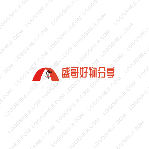 盛哥好物分享logo設計