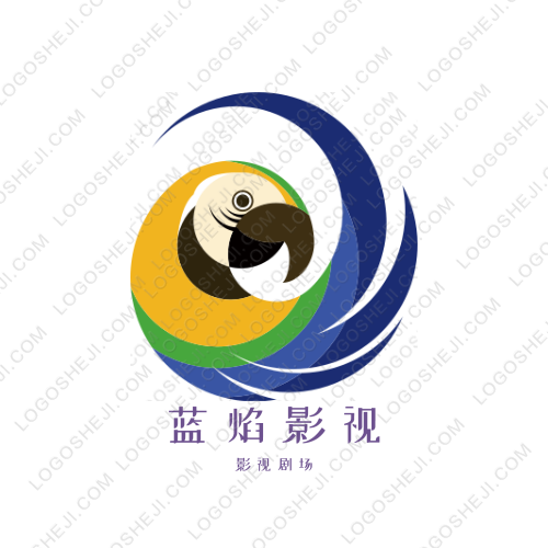 藍(lán)焰影視logo設(shè)計