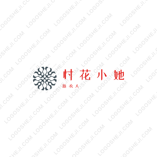 村花小她logo設(shè)計