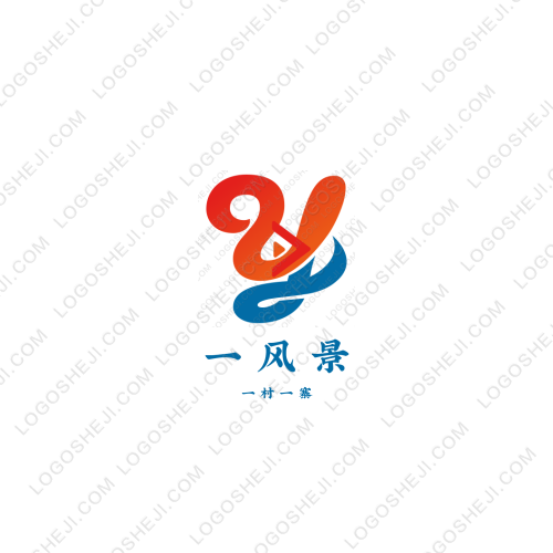 一風景logo設計