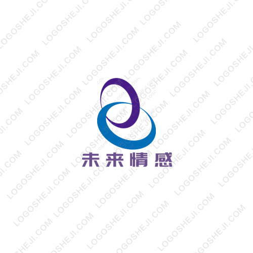 未來情感logo設計