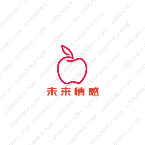 未來情感logo設計