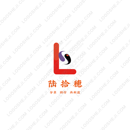 陸拾穗logo設計