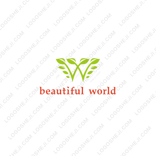 beautiful worldlogo設(shè)計(jì)