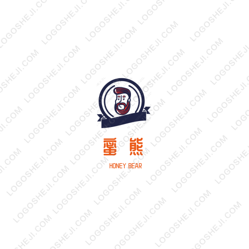蜜熊logo設計