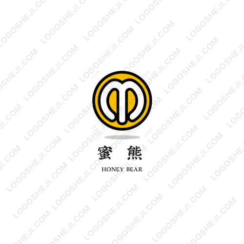 蜜熊logo設計