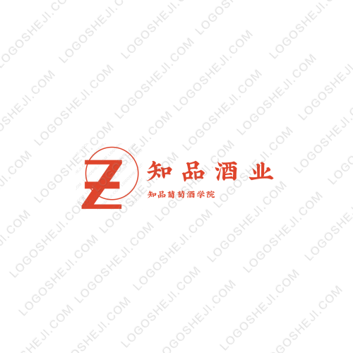 知品酒業logo設計