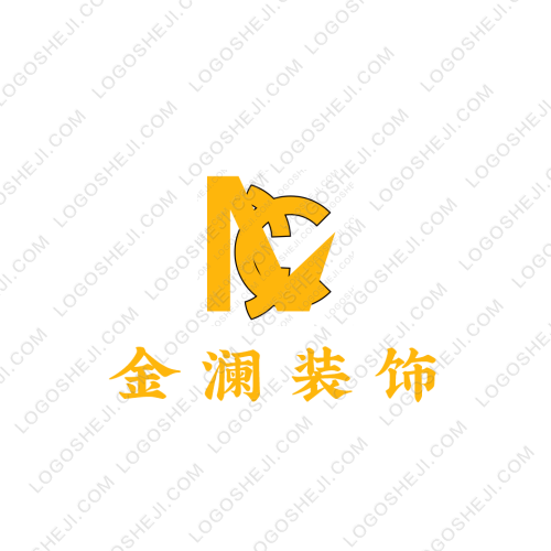 金瀾裝飾logo設計